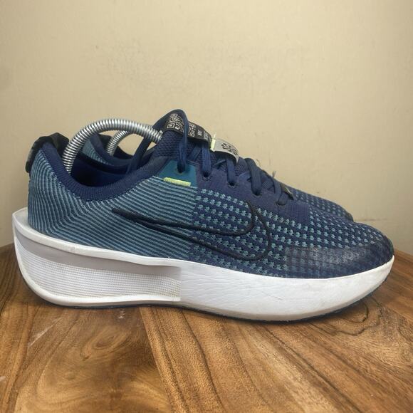Nike Interact Run College Teal Navy Mens Blue Size 8.5 Running Shoes FD2291-403 - Picture 1 of 11